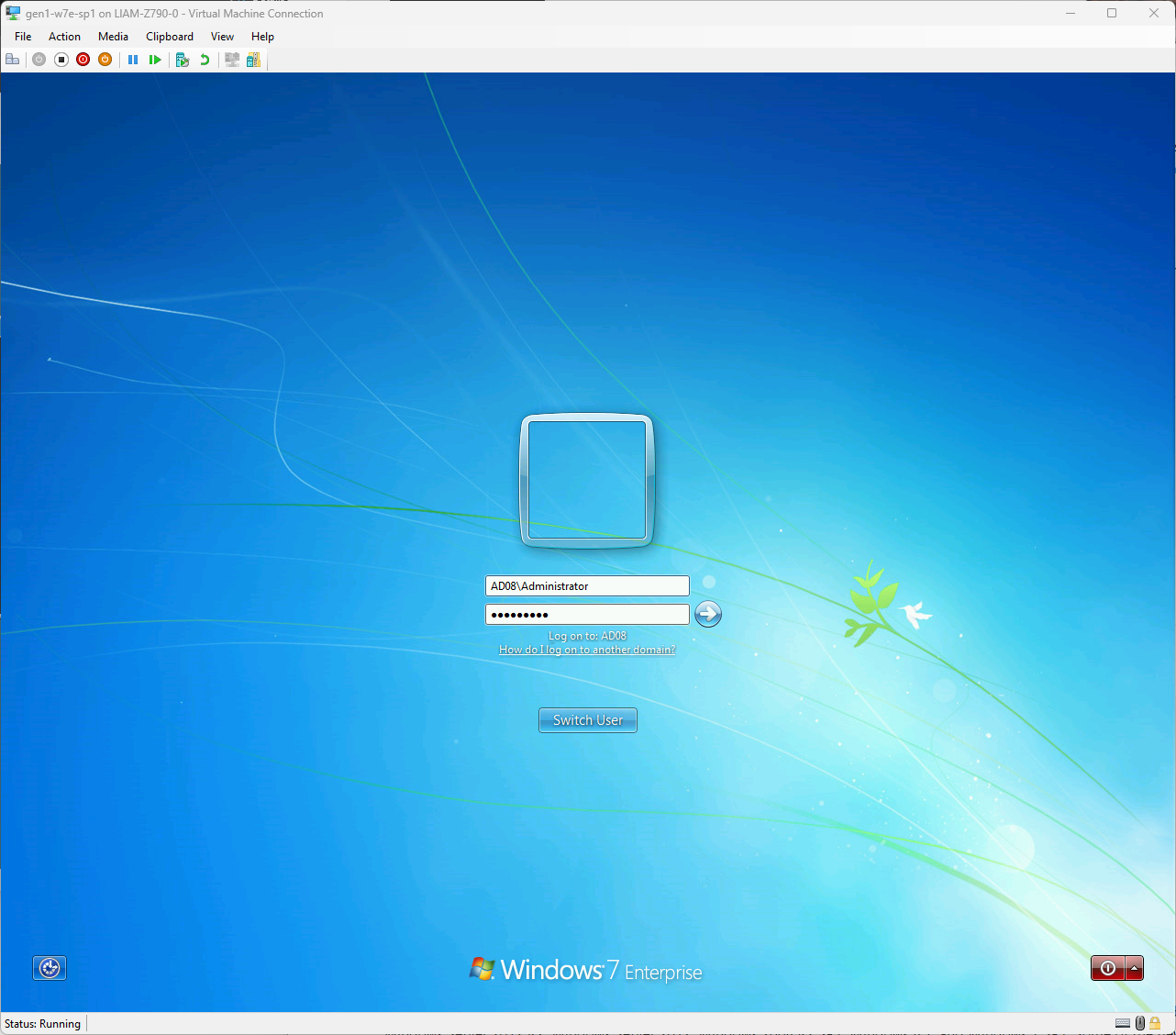 A screenshot of a Windows 7 ‘other user’ sign-in prompt